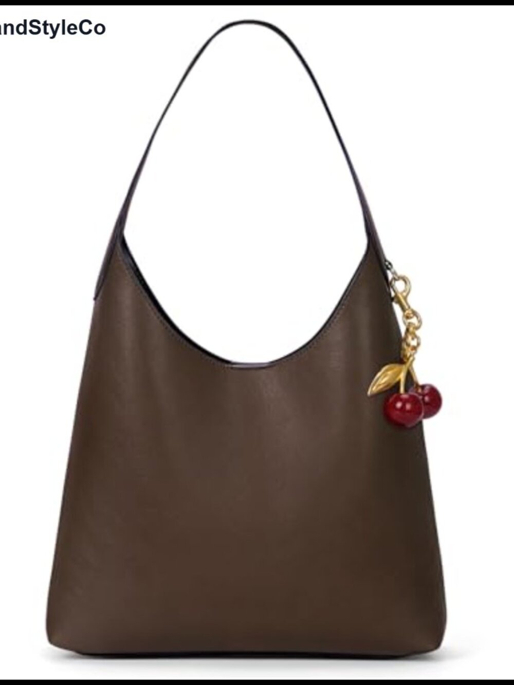 Vegan Leather Hobo Shoulder Bag Medium Slouchy Tote